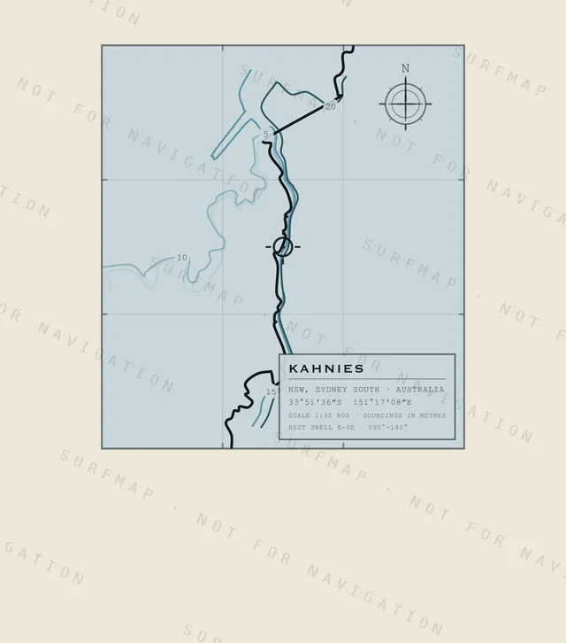 Kahnies chart, the full artwork printed on the back