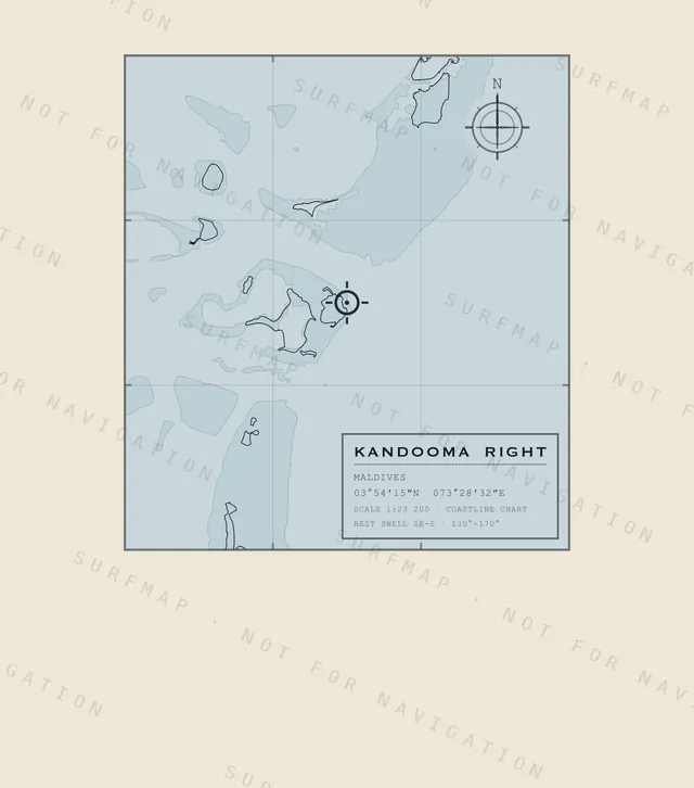 Kandooma Right chart, the full artwork printed on the back