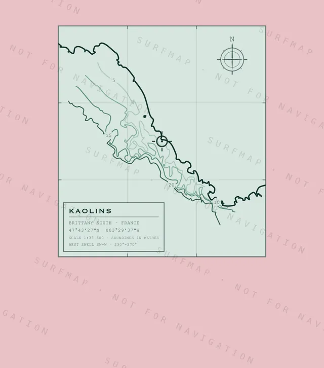 Kaolins chart, the full artwork printed on the back