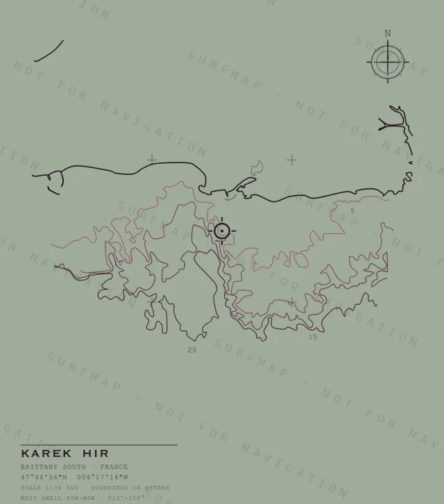 Karek Hir chart, the full artwork printed on the back