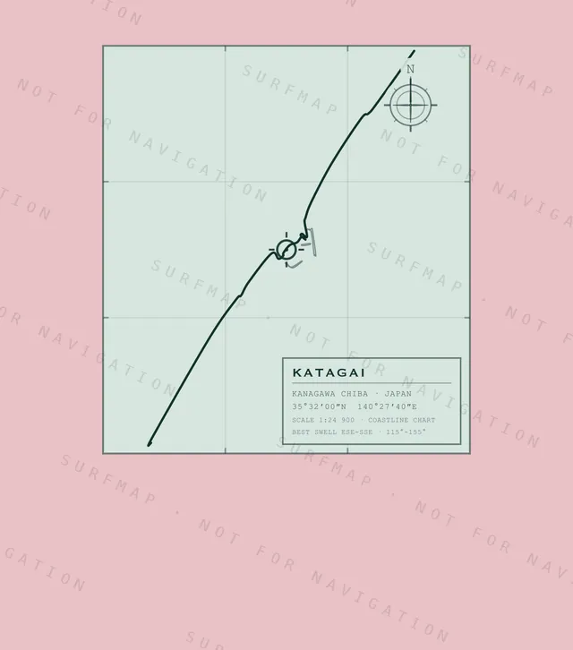 Katagai chart, the full artwork printed on the back