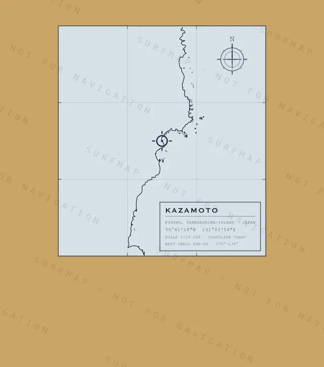 Kazamoto chart, the full artwork printed on the back