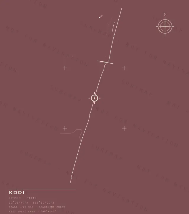 KDDI chart, the full artwork printed on the back