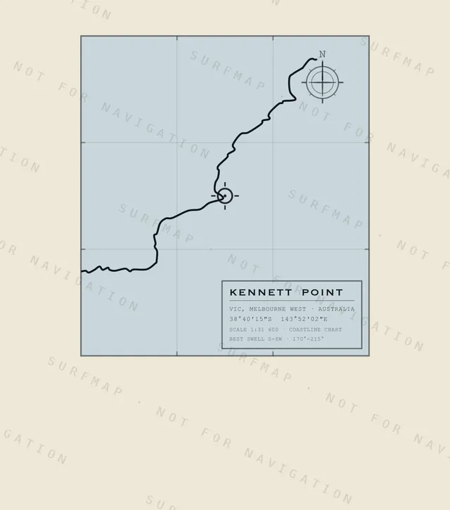 Kennett Point chart, the full artwork printed on the back