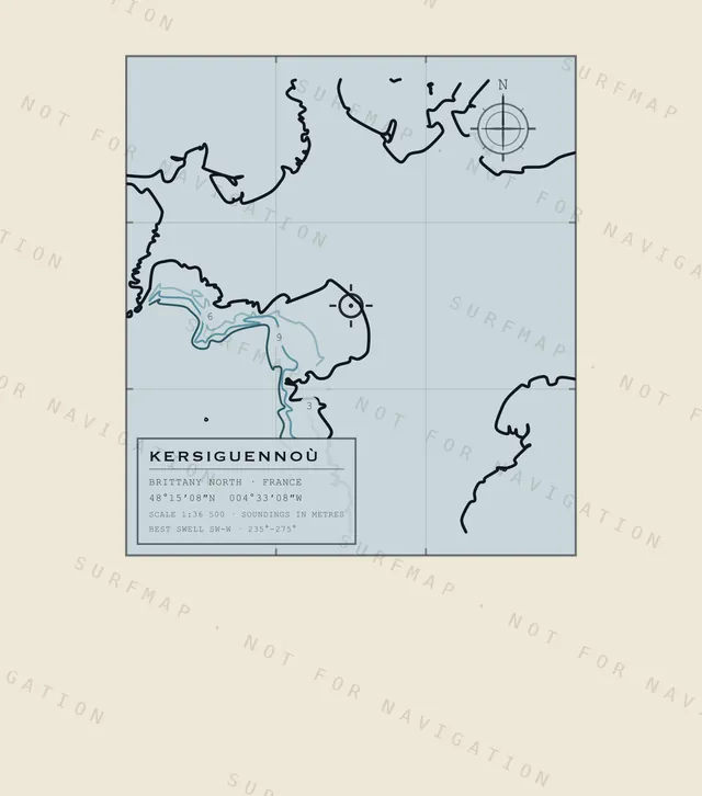 Kersiguennoù chart, the full artwork printed on the back