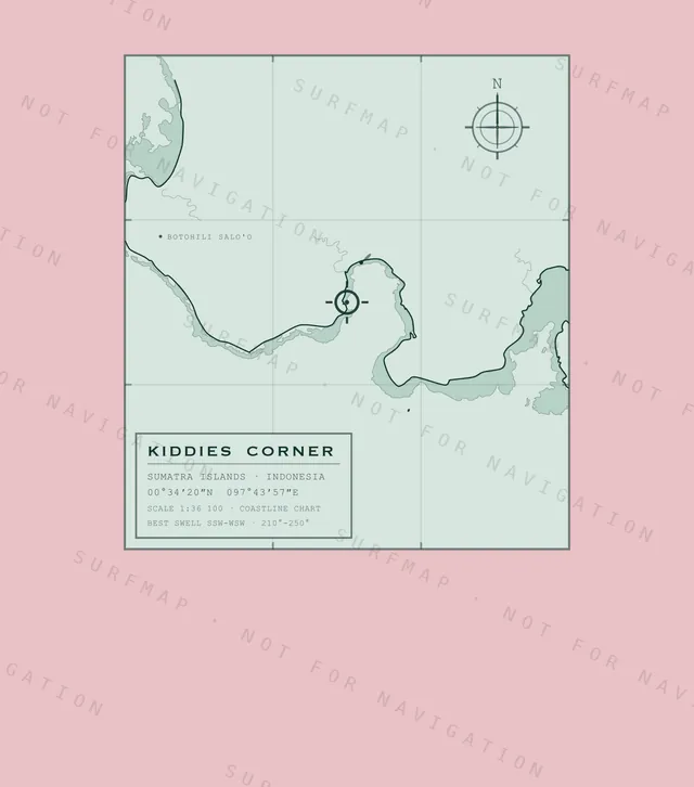 Kiddies Corner chart, the full artwork printed on the back