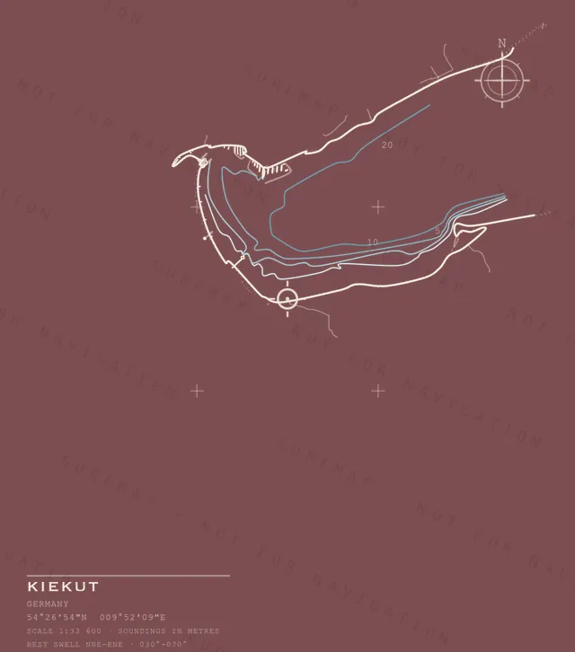 Kiekut chart, the full artwork printed on the back