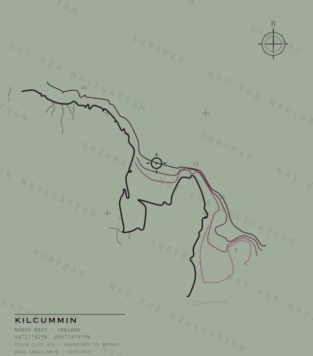 Kilcummin chart, the full artwork printed on the back