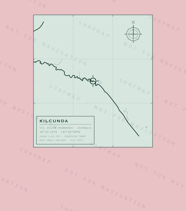 Kilcunda chart, the full artwork printed on the back