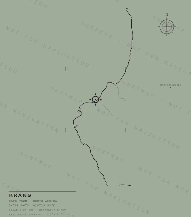 Krans chart, the full artwork printed on the back