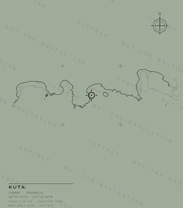 Kuta chart, the full artwork printed on the back
