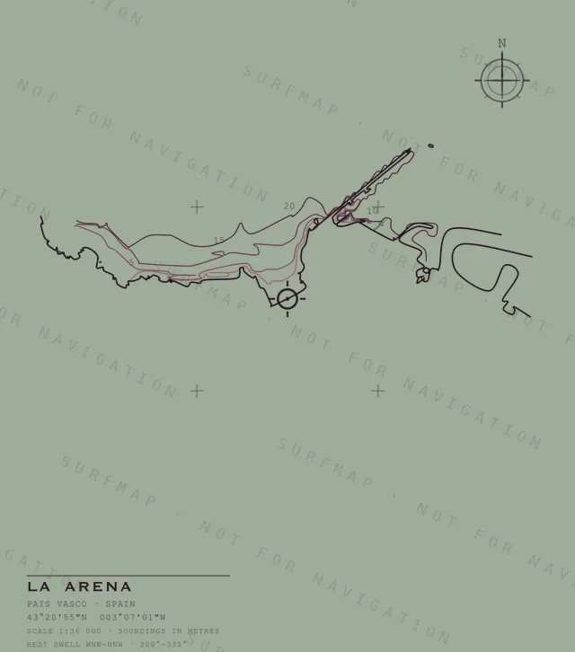 La Arena chart, the full artwork printed on the back