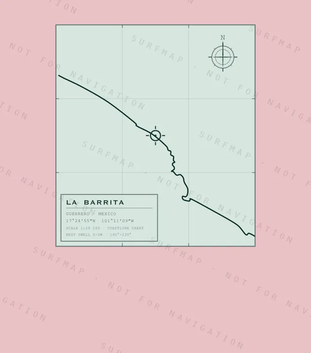 La Barrita chart, the full artwork printed on the back