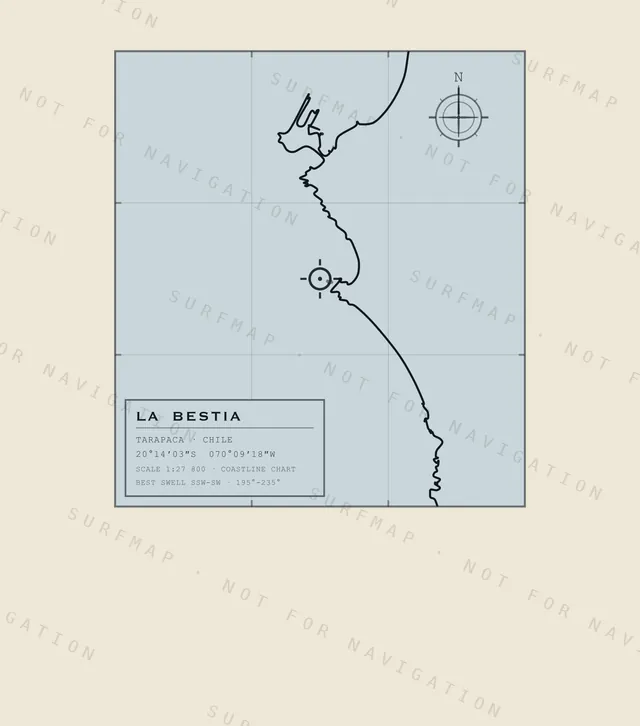 La Bestia chart, the full artwork printed on the back