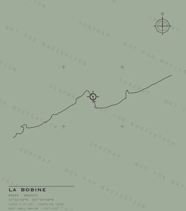 La Bobine chart, the full artwork printed on the back