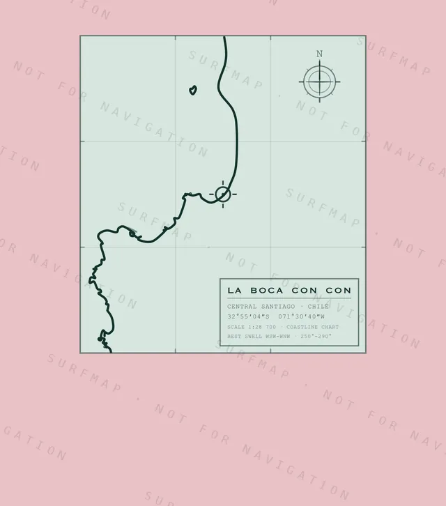 La Boca Con Con chart, the full artwork printed on the back