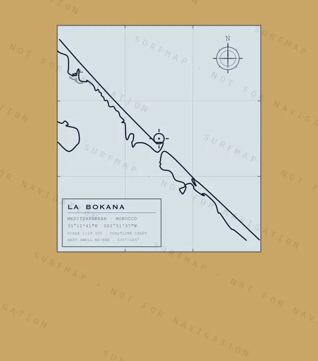 La Bokana chart, the full artwork printed on the back