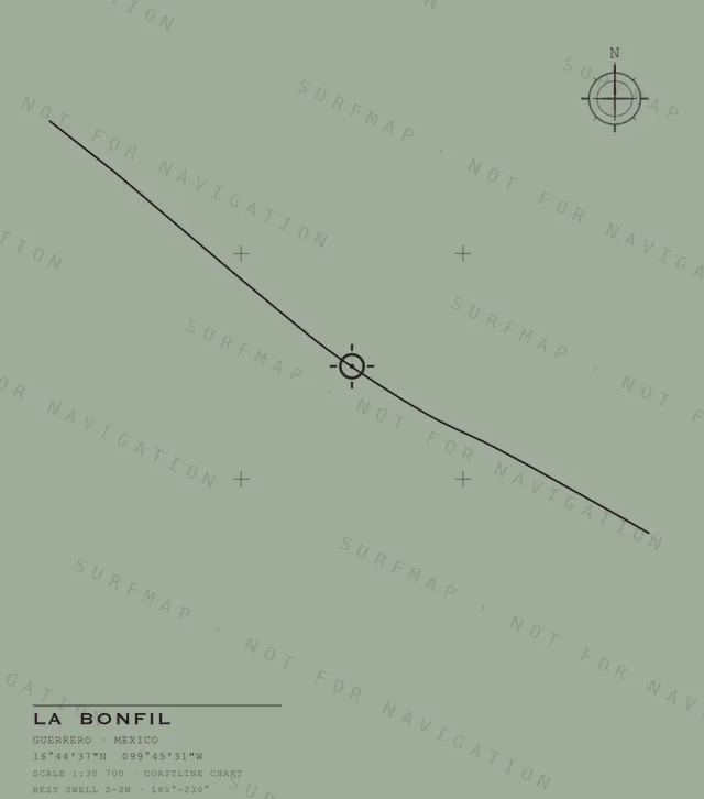 La Bonfil chart, the full artwork printed on the back