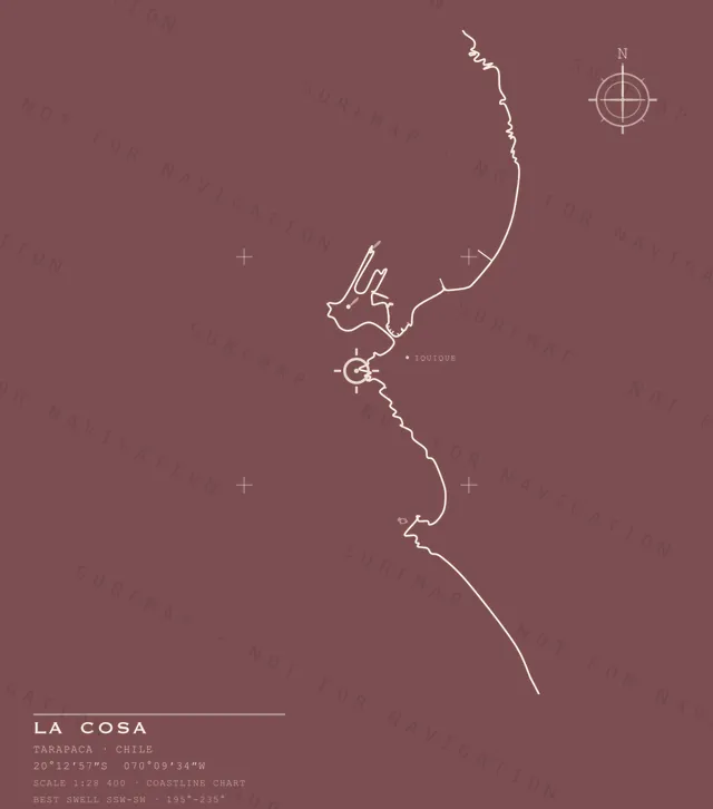 La Cosa chart, the full artwork printed on the back