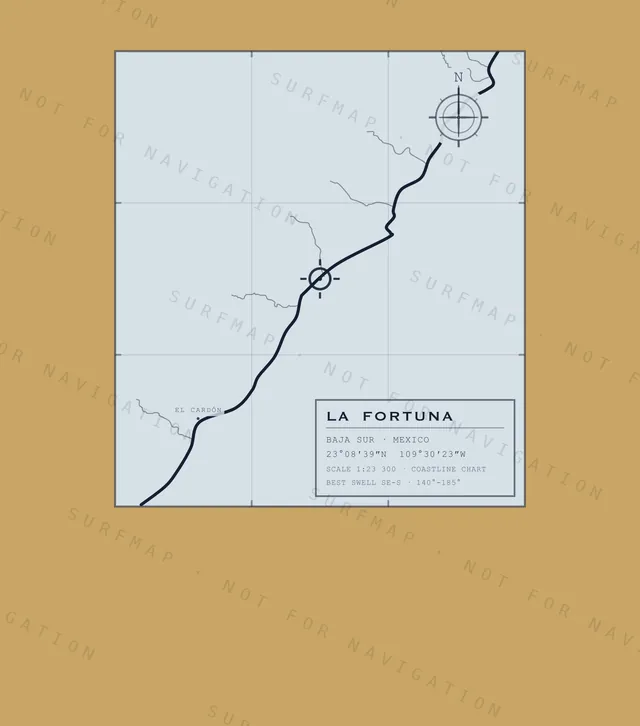 La Fortuna chart, the full artwork printed on the back
