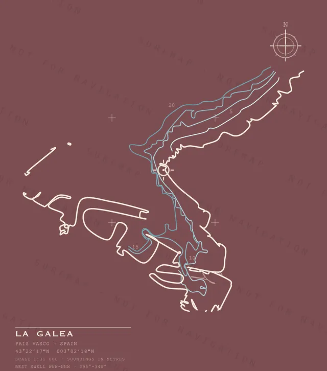 La Galea chart, the full artwork printed on the back