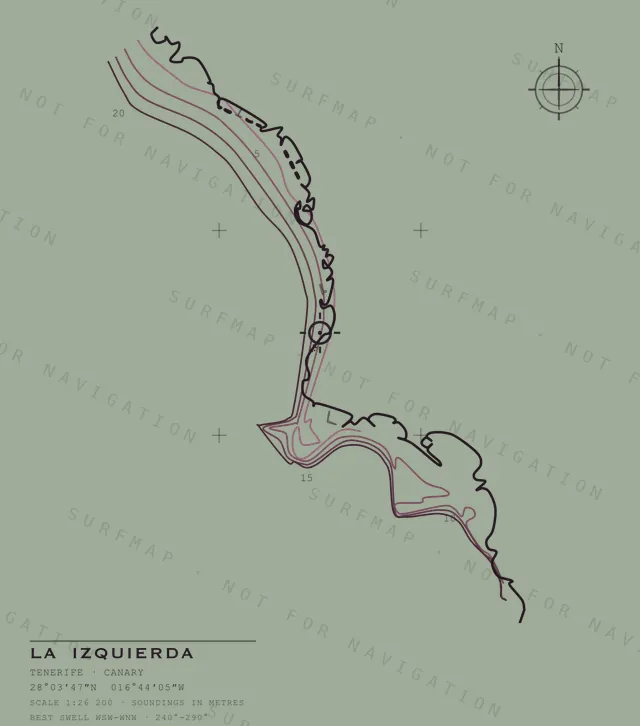 La Izquierda chart, the full artwork printed on the back