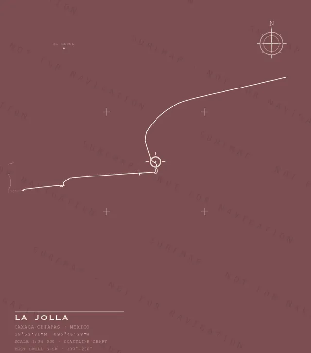 La Jolla chart, the full artwork printed on the back