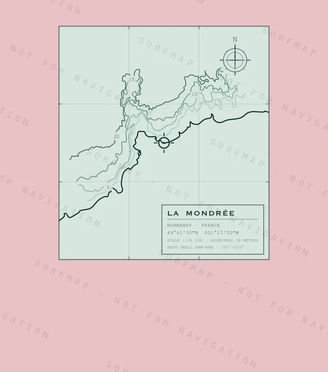 La Mondrée chart, the full artwork printed on the back