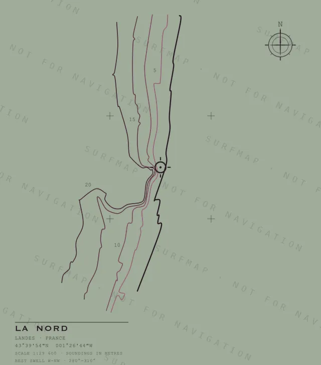 La Nord chart, the full artwork printed on the back