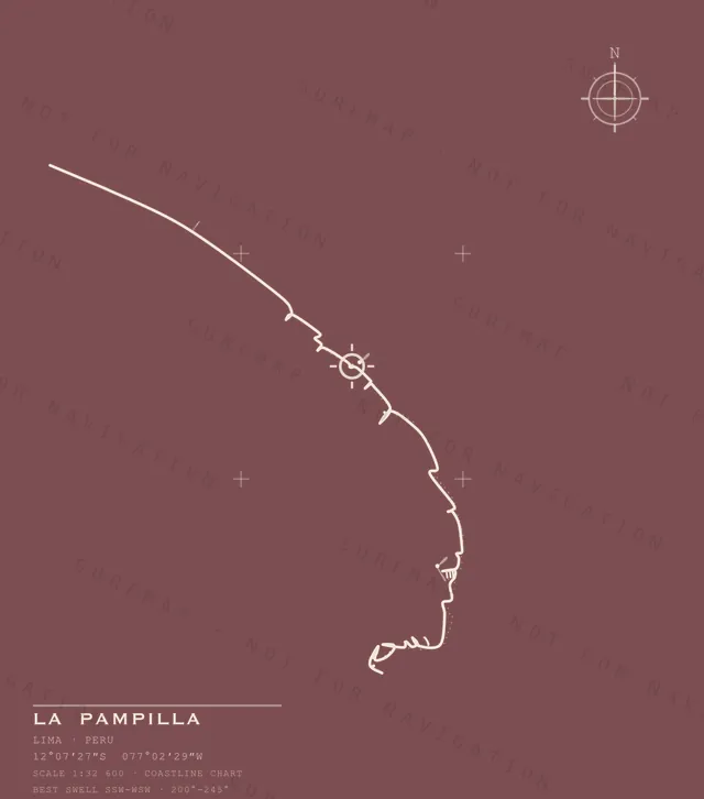 La Pampilla chart, the full artwork printed on the back