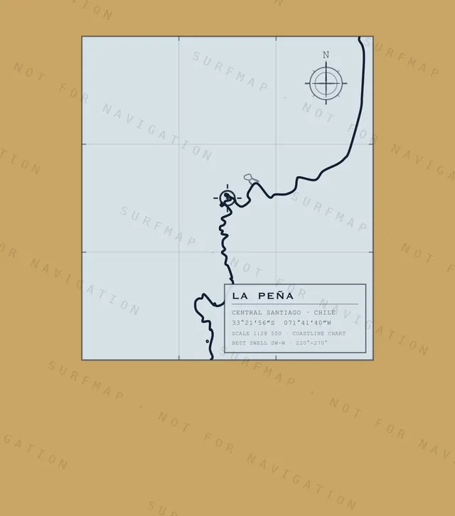 La Peña chart, the full artwork printed on the back