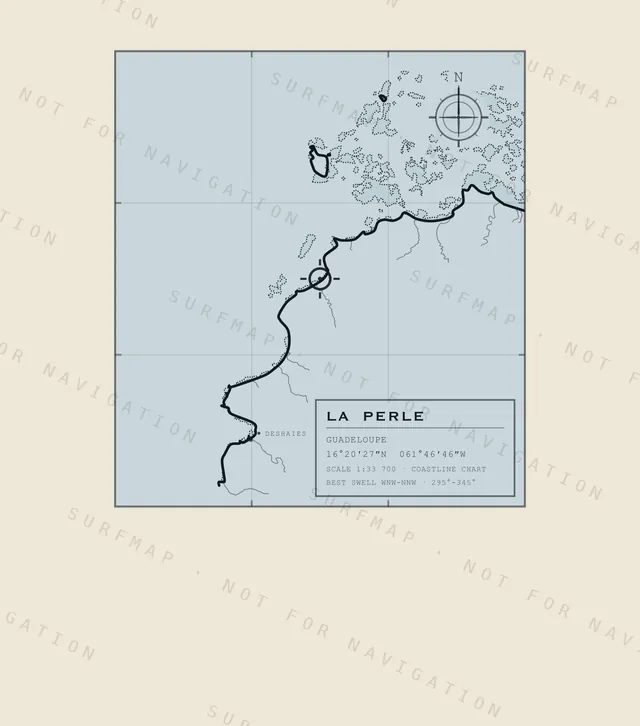 La Perle chart, the full artwork printed on the back