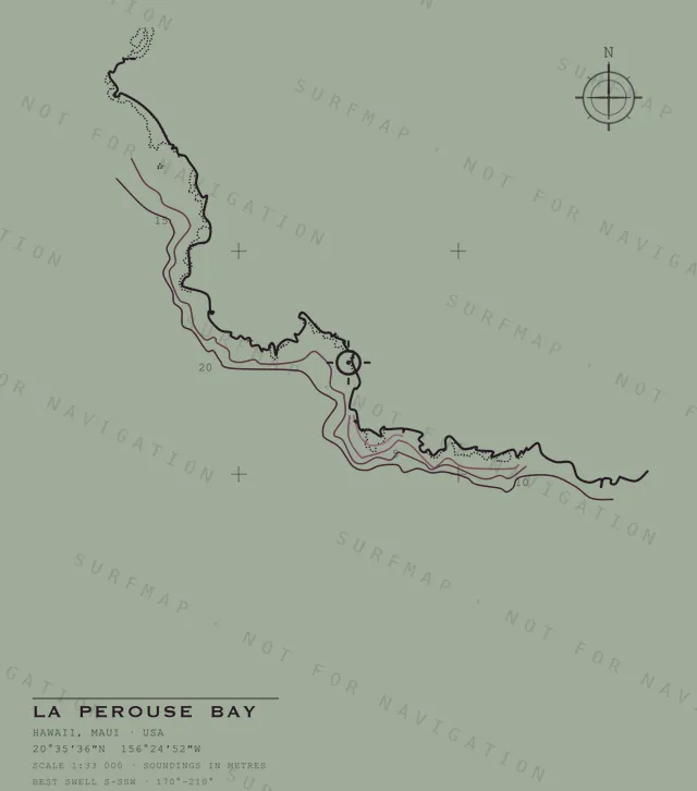 La Perouse Bay chart, the full artwork printed on the back