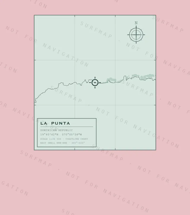 La Punta chart, the full artwork printed on the back