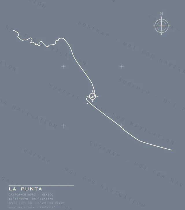La Punta chart, the full artwork printed on the back