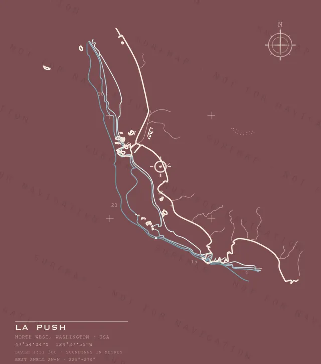 La Push chart, the full artwork printed on the back