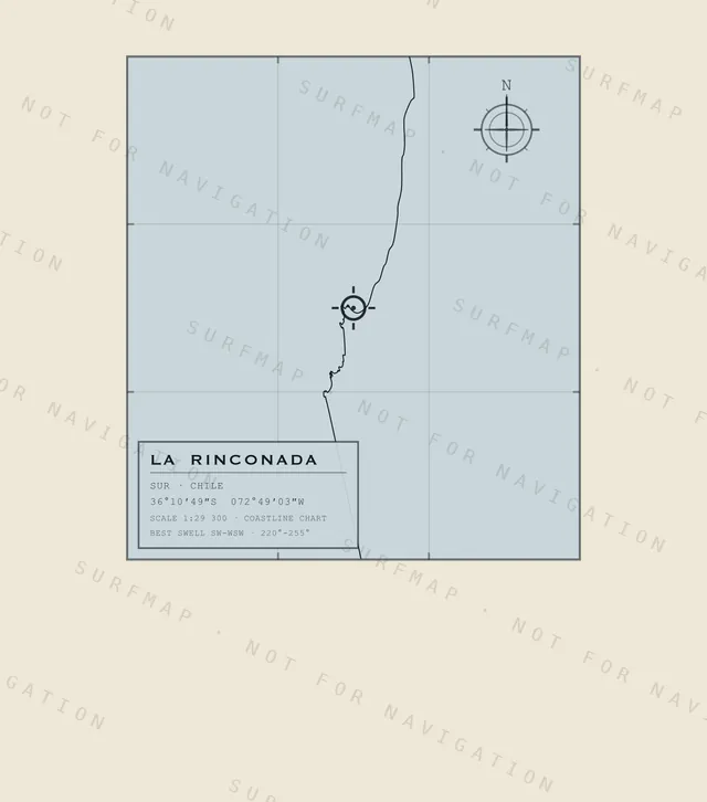 La Rinconada chart, the full artwork printed on the back