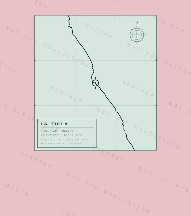 La Ticla chart, the full artwork printed on the back