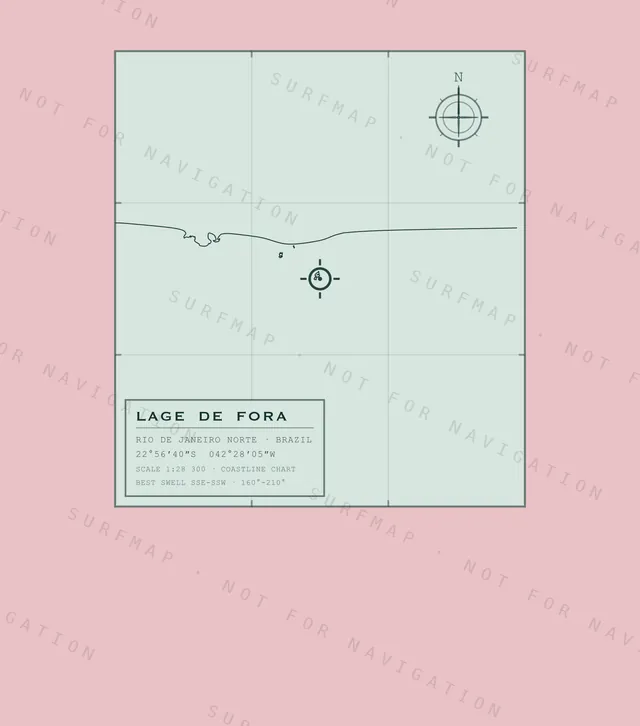 Lage de Fora chart, the full artwork printed on the back
