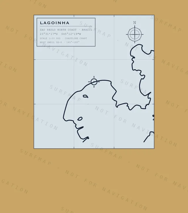 Lagoinha chart, the full artwork printed on the back