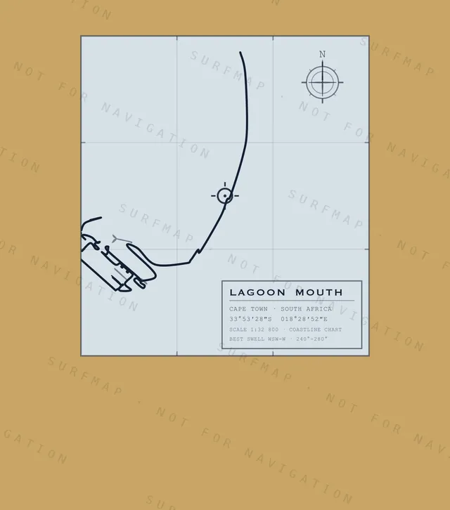 Lagoon Mouth chart, the full artwork printed on the back