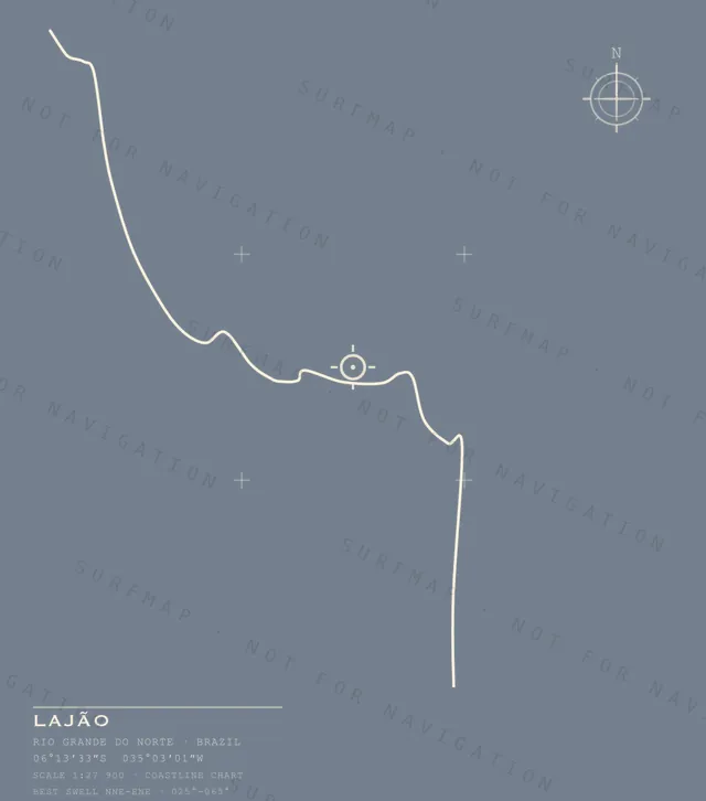 Lajão chart, the full artwork printed on the back