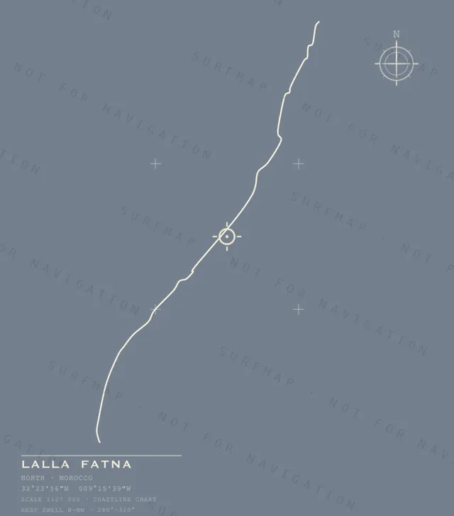 Lalla Fatna chart, the full artwork printed on the back