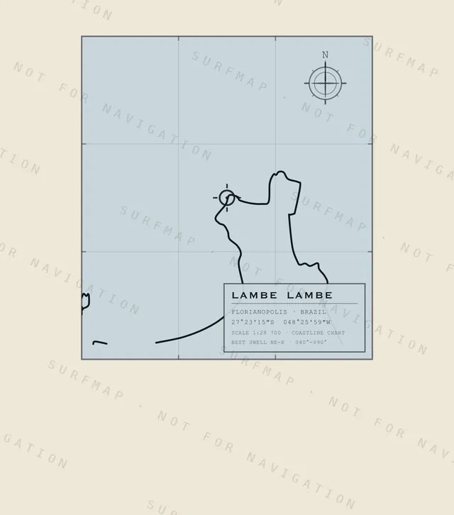 Lambe Lambe chart, the full artwork printed on the back