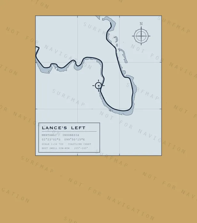 Lance's Left chart, the full artwork printed on the back