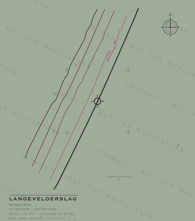 Langevelderslag chart, the full artwork printed on the back