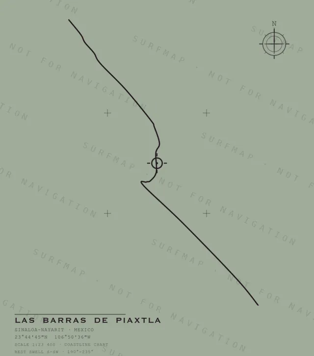 Las Barras de Piaxtla chart, the full artwork printed on the back