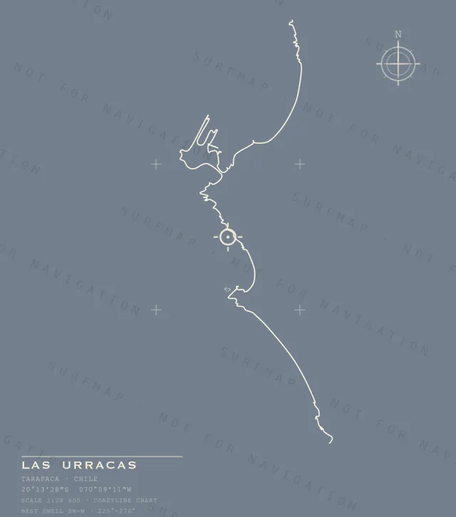 Las Urracas chart, the full artwork printed on the back