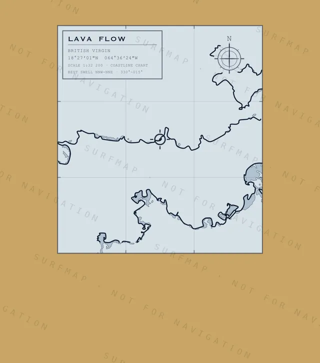 Lava Flow chart, the full artwork printed on the back