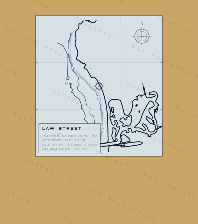 Law Street chart, the full artwork printed on the back